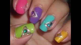 preview picture of video 'Nail Art - Love for Color (my entry to MAME71430's Spring Love Nail Art Contest)'