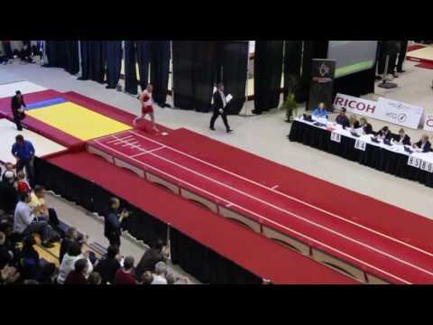 Jon Schwaiger - 1st pass men's tumbling final - 2013 Canadian Gymnastics Championships