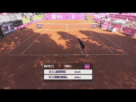 Dalila Jakupvic (SLO) vs Maja Chwalinska (POL) - Game, Set and Match Point