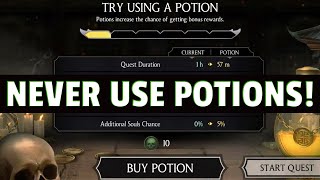 MK Mobile. Using Potions in Quests Should Be ILLEGAL! MK12 Teaser MYSTERY!