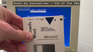 Installing Word 5.5 for MS-DOS on an IBM 300GL Desktop-PC - Full Music Only Experience