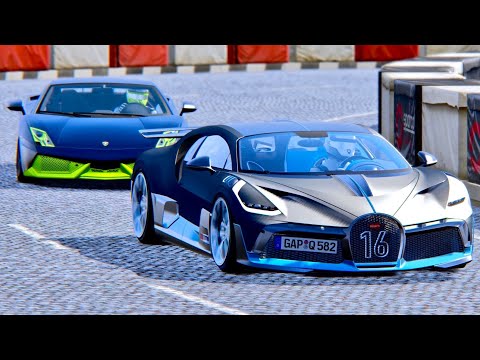 Bugatti Divo vs Lamborghini Gallardo 7700 HP Monster - Highlands