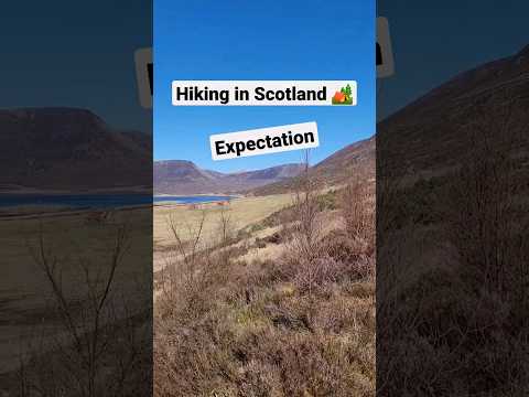 What hiking in Scotland REALLY looks like a lot of the time! #scotland #hikinguk #backpacking
