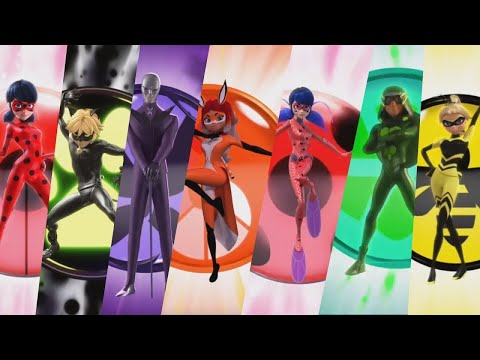 Miraculous Ladybug: All Transformations Season 1-3