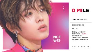 NCT 127 - 0 Mile (Color Coded Lyrics &amp; Line Distribution) 「 KO-FI REQUEST 」