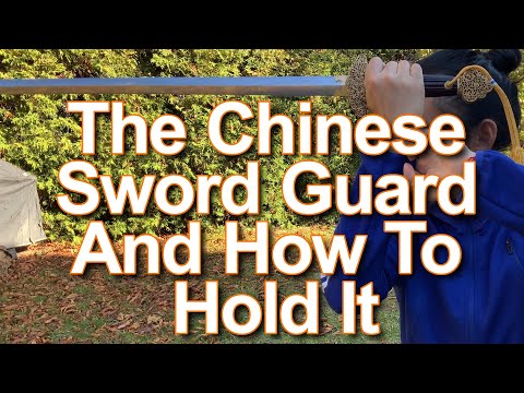The Chinese jian sword guard and how to hold it [Sword Basics]
