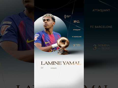 Nommé pour le Ballon d'Or masculin 2026 : Lamine Yamal #ballondor #fcbarcelona