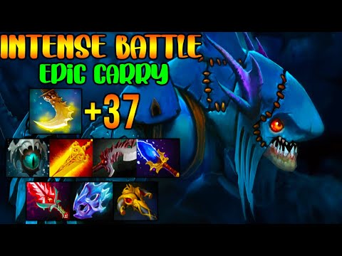 INTENSE BATTLE - EPIC CARRY - INSANE 37 PERMANENT AGILITY - DOTA  2 GAMEPLAY
