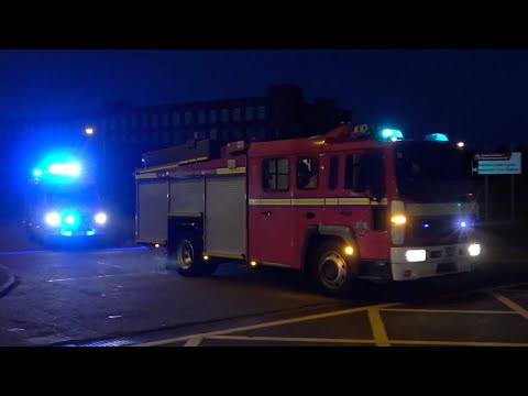 Reserve Technical Response Unit Pump & Van Turnout - Greater Manchester Fire & Rescue Service