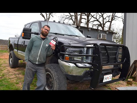 7.3 Powerstroke serpentine belt change. F250, F350 Diesel