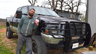 7.3 Powerstroke serpentine belt change. F250, F350 Diesel