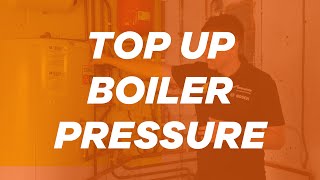 Preview of Topping up pressure on your heating system.