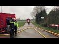 Uitslaande brand in schuur met woonhuis in De Heurne