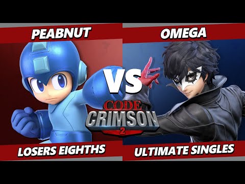 Code Crimson 2 Top 8 - Peabnut (Mega Man) Vs. Omega (Joker) Smash Ultimate - SSBU