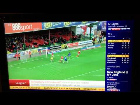 Swindon 1-3 Gillingham 26 December 2015 Boxing Day