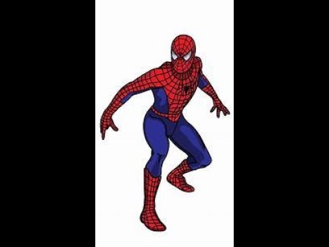 How to draw Spiderman (Very Easy) step-by-step drawing lessons for kids