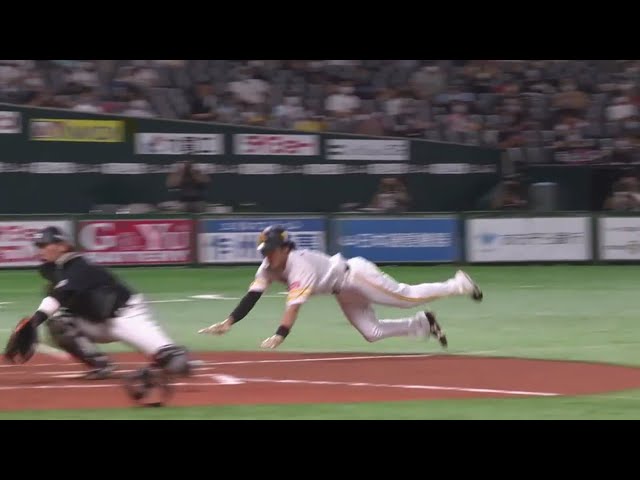 【6回裏】ホークス・柳田が隙を逃さず好走塁でホームイン!! 2020/9/5 H-M