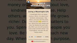 Living a Meaningful Life | English Shadowing Practice | Shadow Articulation