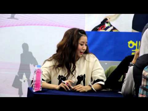 121228 hellovenus fan signing in coex Fancam (yoo-young and yoon-jo)