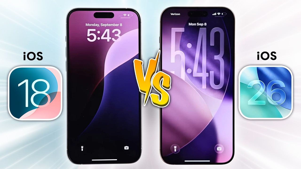 iOS 26 vs iOS 18: What's New and Improved? [Full Comparison]