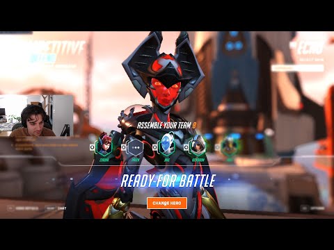 JAKE TOP 500 ECHO AND ASHE GAMEPLAY! [ OVERWATCH 2 SEASON 4 TOP 500 ]