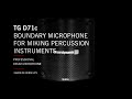 TG D71c boundary microphone for miking percussion instruments