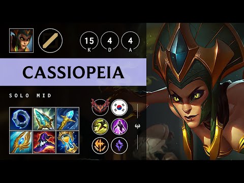 Cassiopeia Mid vs Vladimir - KR Grandmaster Patch 25.07
