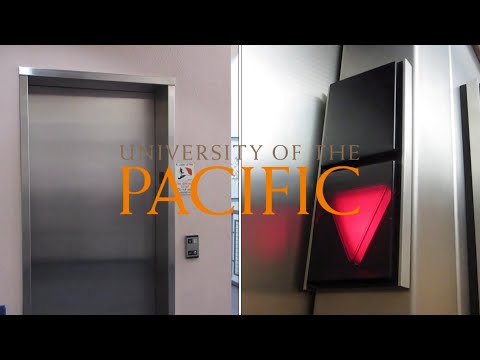 EPIC and RARE Montgomery Vector Hydraulic Elevator @ Buck Memorial Hall, UOP, Stockton, CA