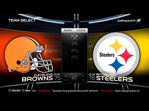 MADDEN NFL 15 PS4 Full Gameplay: Browns vs Steelers - Week 1 NFL Regular Season Matchup Simulation