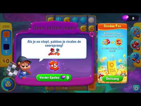 Fishdom bug : Level 2445 should have 15 moves instead of 6