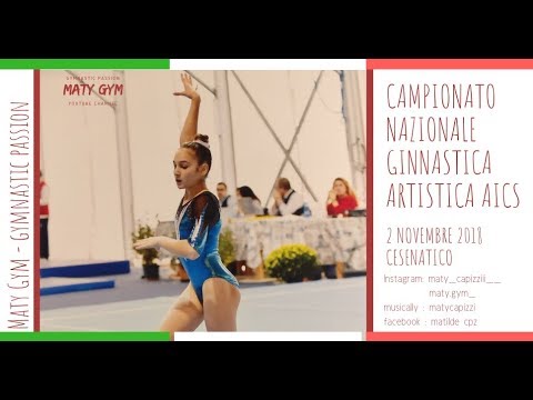 Campionato nazionale AICS GAF 2018 3° grado Junior🏅🏆 Matilde Capizzi Campionessa Italiana