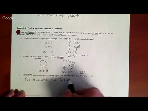 Module 4 Grade 7 Lesson 5 Percent Increase Decrease Day 1