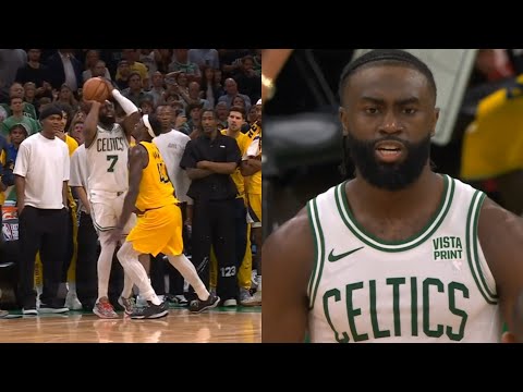 Jaylen Brown hits INSANE 3 to force OT in Game 1 vs Pacers 😱