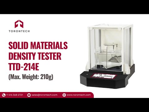 Solid Materials Density Tester TTD-214E | Torontech