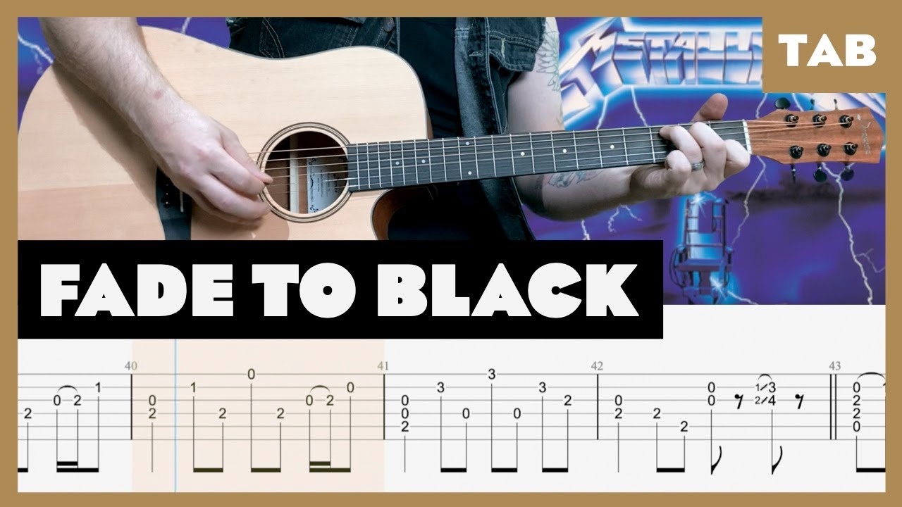 Metallica - Fade to Black - Guitar Tab | Lesson | Cover | Tutorial