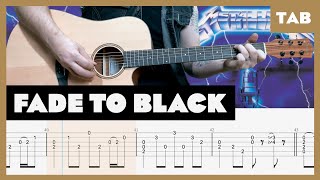 Fade to Black Metallica Cover Guitar Tab Lesson Tu...