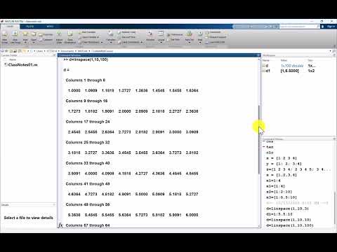 Linspace Logspace Functions