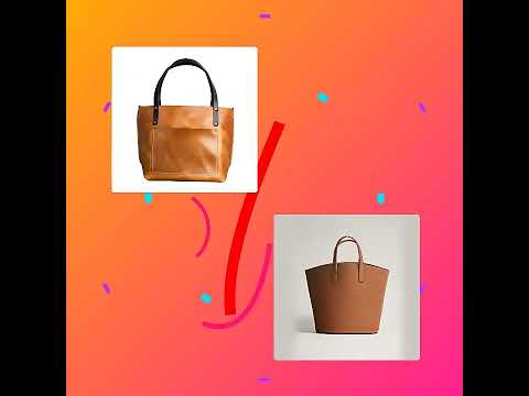 Plain leather tote bags