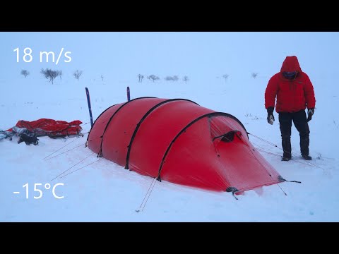 6 Days Camping in Arctic Wilderness | SNOWSTORM in a TENT