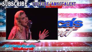 America&#39;s Got Talent 2014 -- Emily West : Sultry Songstress Performs  Chandelier  Cover