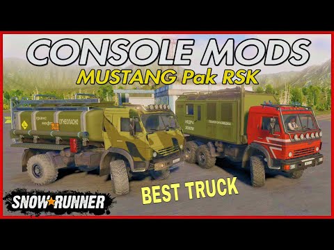 Snowrunner Console Mods MUSTANG Pak RSK Mod Review PS5 BEST TRUCK