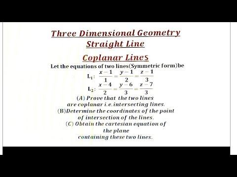 Two Intersecting Lines Are Coplanar