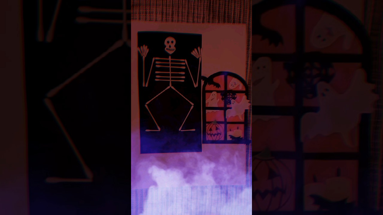Halloween Craft Ideas💀🎃👻 #shorts #halloween #youtubeshorts #papercraft #skeleton #shortsfeed #diy