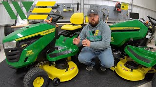 Should You Buy a John Deere S100 Series or X300 Series Ridin