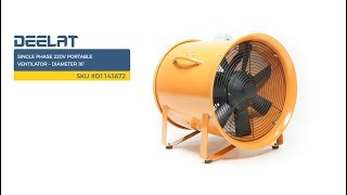 Single Phase 220V Portable Ventilator – Diameter 16”     SKU #D1143672