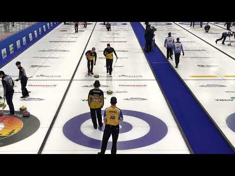2023 U18 Curling Championships semi final game. Team Davies AB2 vs Team Marin NB1 (first 4 ends)