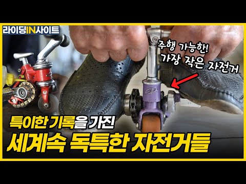세계속 가장 다양한 사이즈의 자전거들