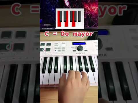 Como tocar Do mayor en el Teclado - Clases de teclado #domayor #teclado #piano #acordes