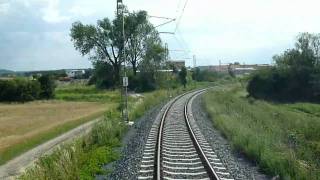 preview picture of video 'trať 232  Milovice - Lysá nad Labem (letní verze)'