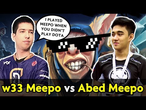 w33 Meepo vs Abed Meepo — first 8k vs first 10k